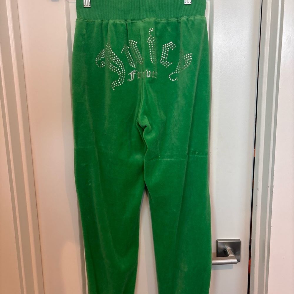 Limited Edition Juicy Couture Re-Release Vibrant Green Velour Set - Picture 3 of 4